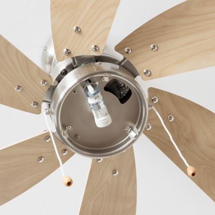 ZEVENTI - Ventilador de techo FAMARA 1xE14/60W/230V beige