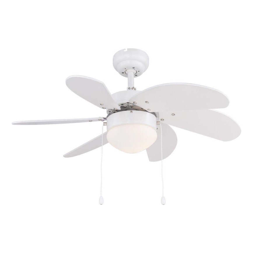 ZEVENTI - Ventilador de techo FAMARA 1xE14/60W/230V blanco