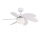 ZEVENTI - Ventilador de techo FAMARA 1xE14/60W/230V blanco