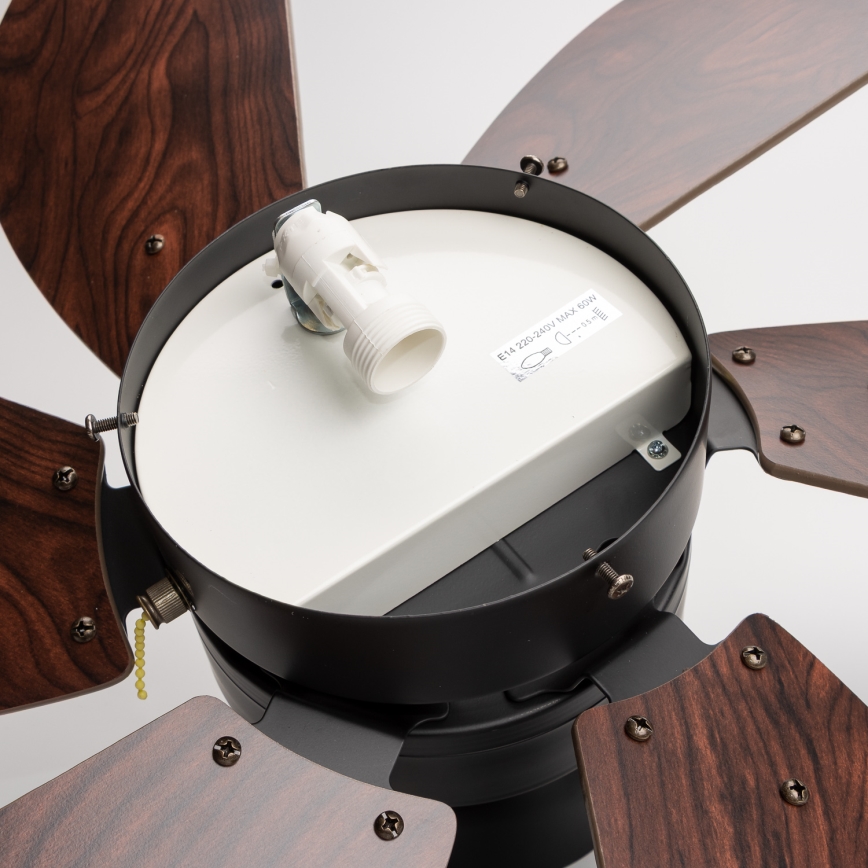 ZEVENTI - Ventilador de techo FAMARA 1xE14/60W/230V