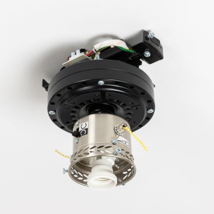 ZEVENTI - Ventilador de techo GALDANA 1xE27/60W/230V gris/blanco