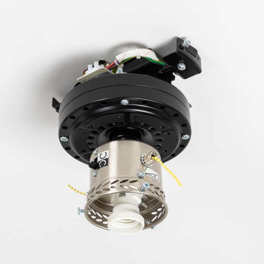 ZEVENTI - Ventilador de techo GALDANA 1xE27/60W/230V marrón/beige