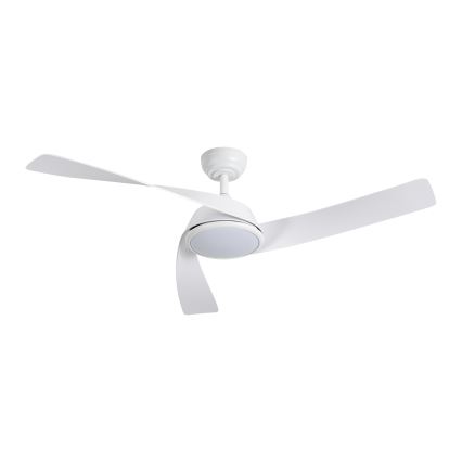 ZEVENTI - Ventilador de techo LED regulable AERYS LED/24W/230V 3000/4000/6000K Wi-Fi Tuya blanco + control remoto