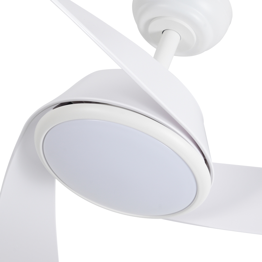 ZEVENTI - Ventilador de techo LED regulable AERYS LED/24W/230V 3000/4000/6000K Wi-Fi Tuya blanco + control remoto
