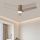 ZEVENTI - Ventilador de techo LED BARROSA LED/18W/230V 3000/4000/6000K Wi-Fi Tuya beige + mando a distancia