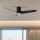 ZEVENTI - Ventilador de techo LED BARROSA LED/18W/230V 3000/4000/6000K Wi-Fi Tuya negro + control remoto