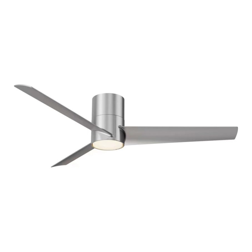 ZEVENTI - Ventilador de techo LED BARROSA LED/18W/230V 3000/4000/6000K Wi-Fi Tuya cromado mate + mando a distancia