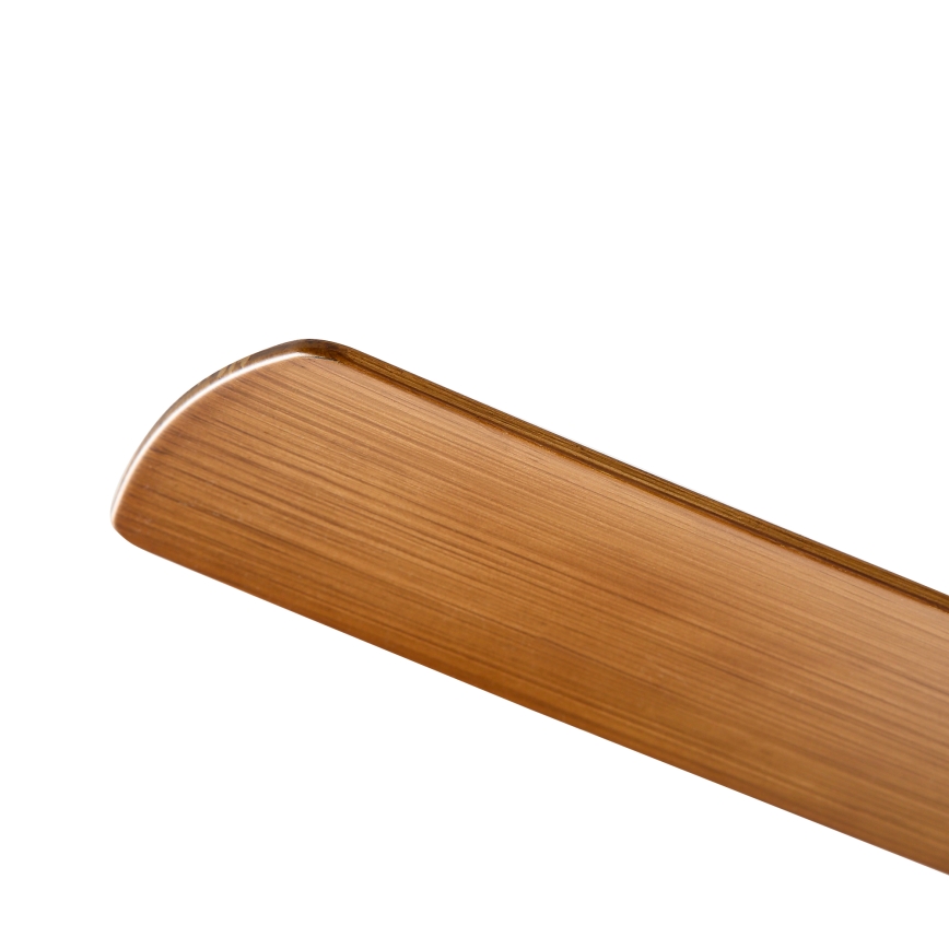 ZEVENTI - Ventilador de techo LED BARROSA LED/18W/230V 3000/4000/6000K Wi-Fi Tuya marrón + mando a distancia