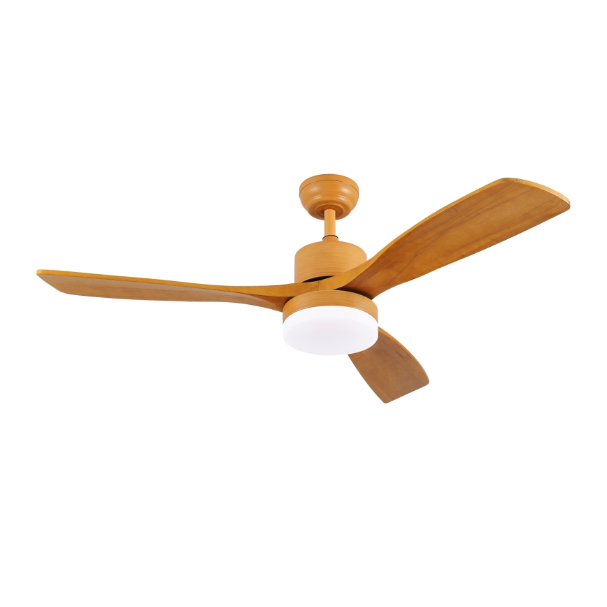 ZEVENTI - Ventilador de techo LED regulable MARE LED/24W/230V 3000-6000K Wi-Fi Tuya roble + control remoto