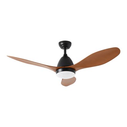 ZEVENTI - Ventilador de techo LED MURO LED/18W/230V 3000-6000K Wi-Fi Tuya negro + mando a distancia