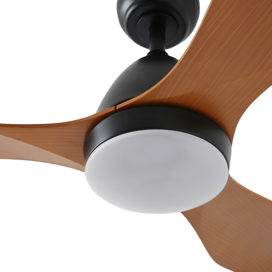 ZEVENTI - Ventilador de techo LED MURO LED/18W/230V 3000-6000K Wi-Fi Tuya negro + mando a distancia