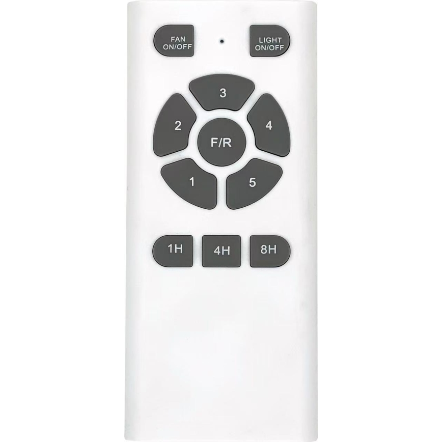 ZEVENTI - Ventilador de techo LED NATURITO LED/18W/230V 3000/4000/6000K Wi-Fi Tuya negro/roble + mando a distancia