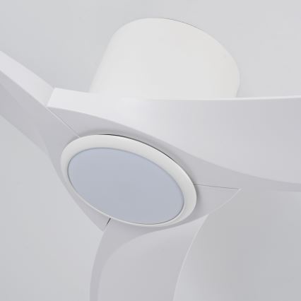 ZEVENTI - Ventilador de techo LED regulable ORBITO LED/24W/230V 3000/4000/6000K Wi-Fi Tuya blanco + mando a distancia