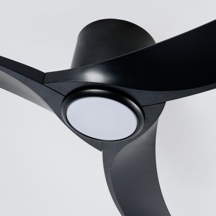 ZEVENTI - Ventilador de techo LED regulable ORBITO LED/24W/230V 3000/4000/6000K Wi-Fi Tuya negro + mando a distancia