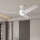 ZEVENTI - Ventilador de techo LED ORVIETO LED/18W/230V 3000/4000/6000K Wi-Fi Tuya blanco + mando a distancia