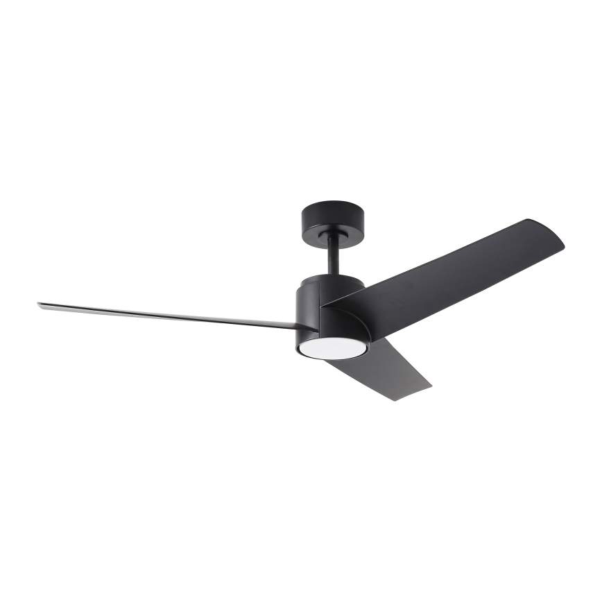 ZEVENTI - Ventilador de techo LED ORVIETO LED/18W/230V 3000-6000K Wi-Fi Tuya negro + mando a distancia
