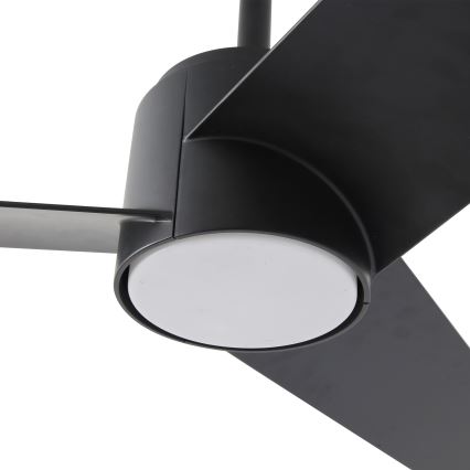 ZEVENTI - Ventilador de techo LED ORVIETO LED/18W/230V 3000-6000K Wi-Fi Tuya negro + mando a distancia