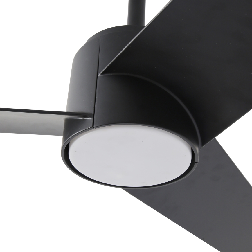 ZEVENTI - Ventilador de techo LED ORVIETO LED/18W/230V 3000-6000K Wi-Fi Tuya negro + mando a distancia