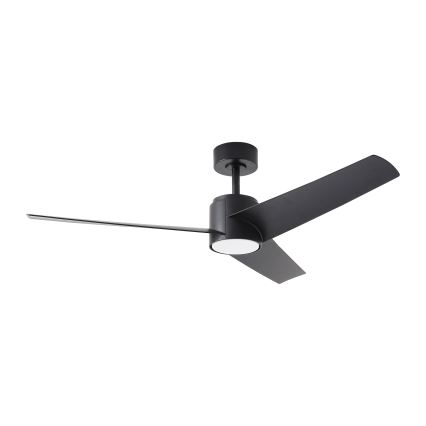 ZEVENTI - Ventilador de techo LED ORVIETO LED/18W/230V 3000/4000/6000K Wi-Fi Tuya negro + control remoto