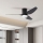 ZEVENTI - Ventilador de techo LED regulable PADUA LED/18W/230V 3000-6000K Wi-Fi Tuya negro + control remoto
