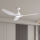 ZEVENTI - Ventilador de techo LED URBINO LED/20W/230V 3000-6000K Wi-Fi Tuya blanco + mando a distancia