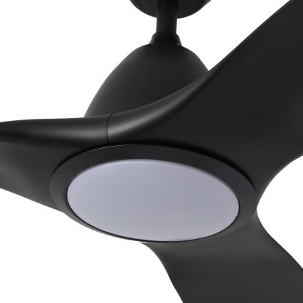 ZEVENTI - Ventilador de techo LED URBINO LED/20W/230V 3000-6000K Wi-Fi Tuya negro + mando a distancia