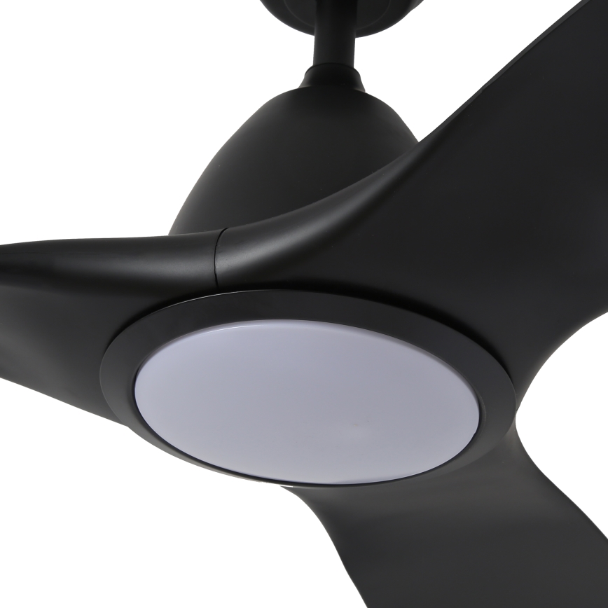 ZEVENTI - Ventilador de techo LED URBINO LED/20W/230V 3000-6000K Wi-Fi Tuya negro + mando a distancia