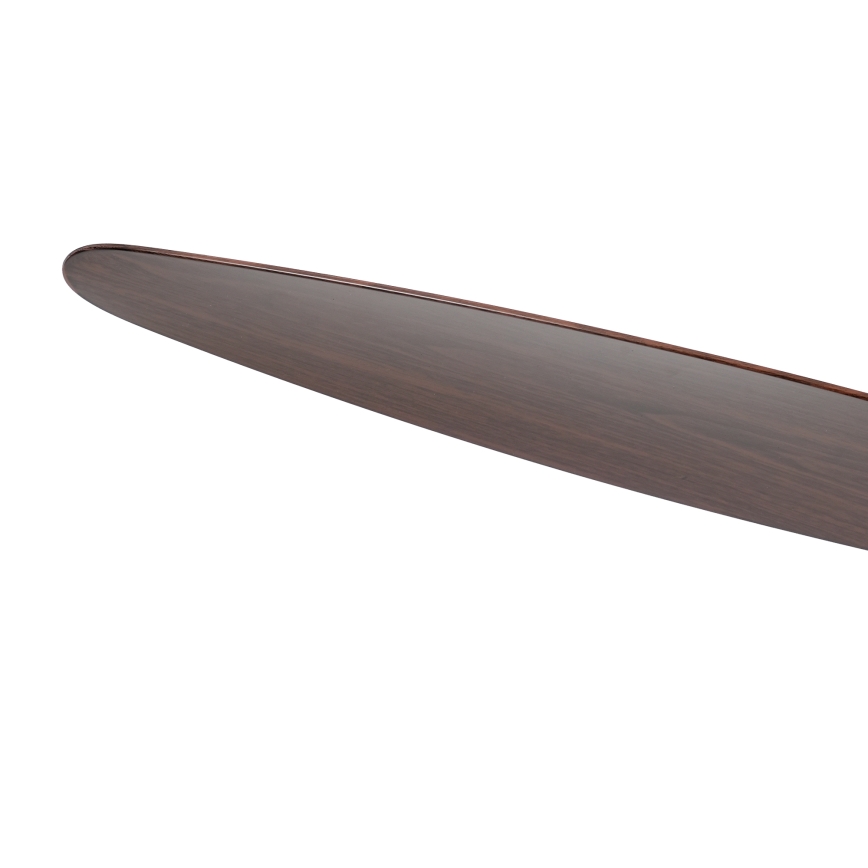 ZEVENTI - Ventilador de techo LED regulable VENTORA LED/24W/230V 3000/4000/6000K Wi-Fi Tuya negro/nogal + mando a distancia