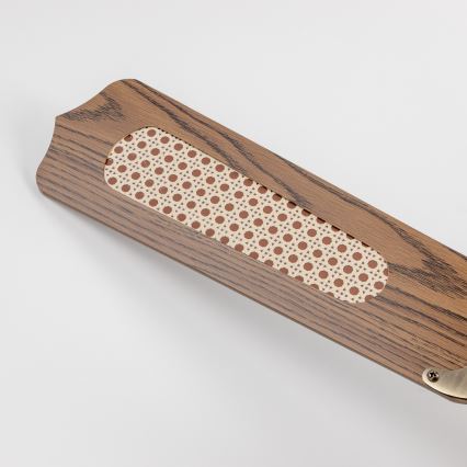 ZEVENTI - Ventilador de techo NAVAGIO 1xE27/60W/230V marrón