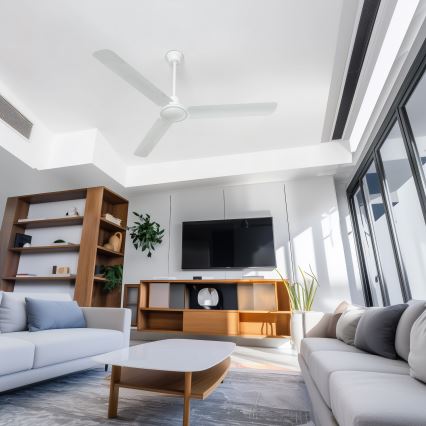 ZEVENTI - Ventilador de techo TOFINO blanco