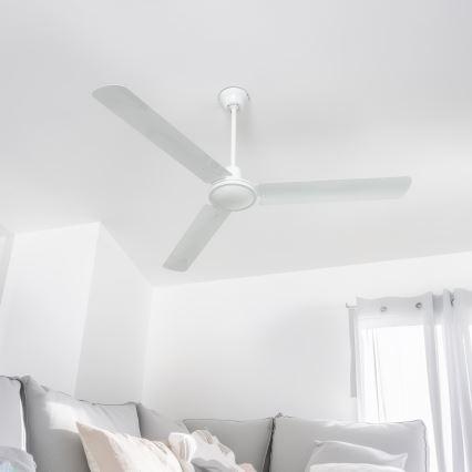 ZEVENTI - Ventilador de techo TOFINO blanco