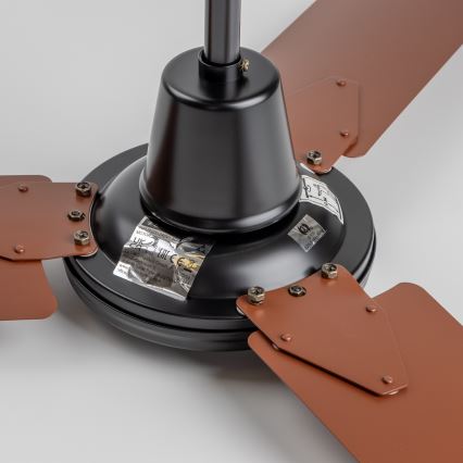 ZEVENTI - Ventilador de techo TOFINO marrón