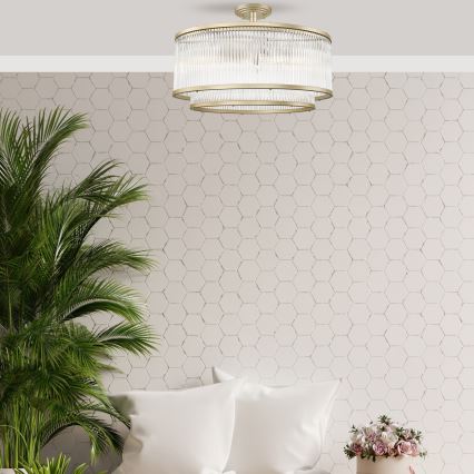 Zuma Line - Lámpara de techo de montaje en superficie 6xE14/60W/230V latón