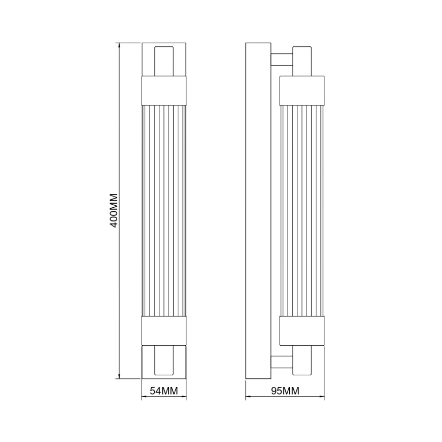 Zuma Line - Aplique de pared LED 8W/230V, latón