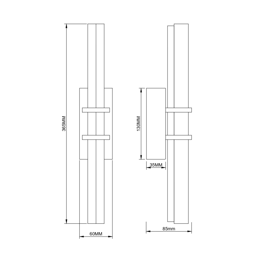 Zuma Line - Lámpara de pared LED/8W/230V dorada
