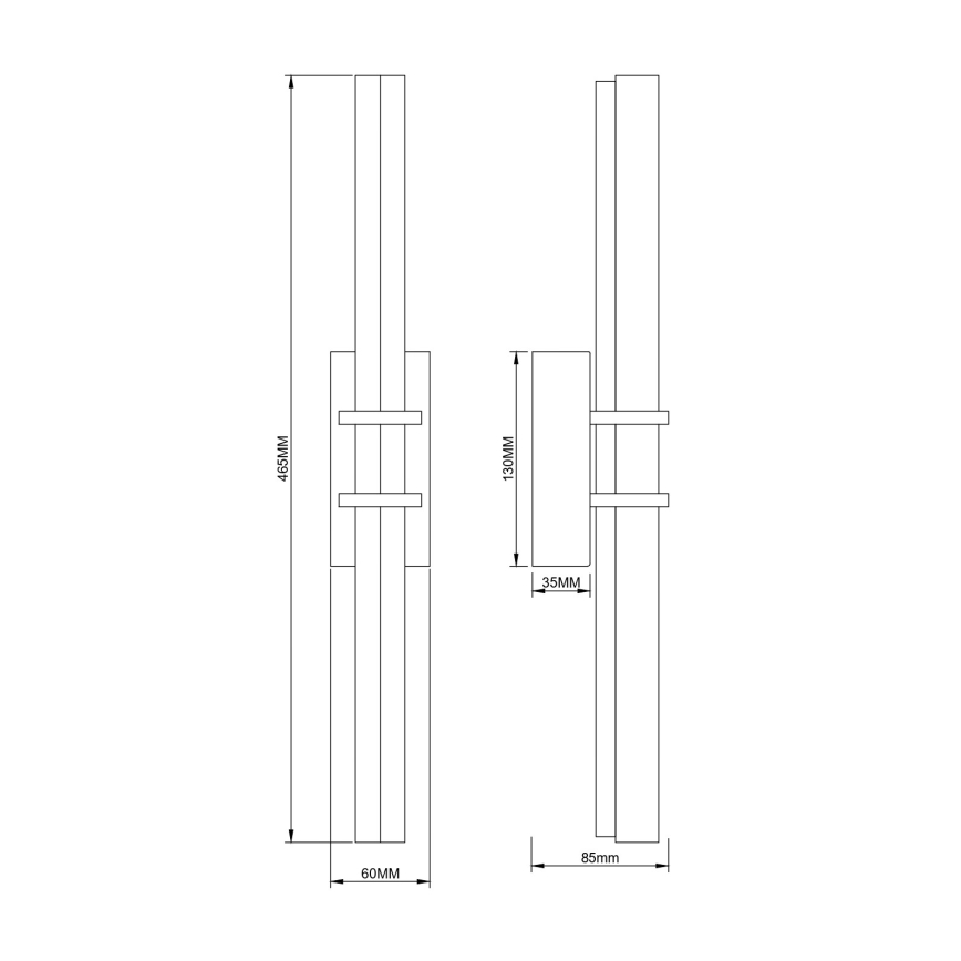 Zuma Line - Aplique de pared LED/10W/230V dorado
