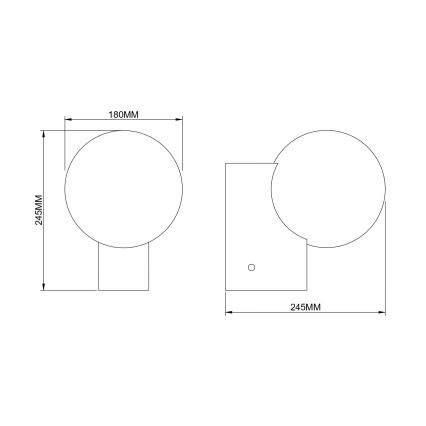 Zuma Line - Aplique de pared 1xE27/25W/230V dorado