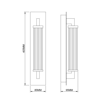 Zuma Line - Lámpara de pared LED/8W/230V dorada