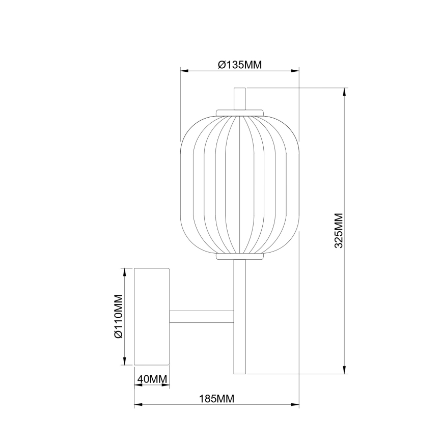 Zuma Line - Lámpara de pared LED LED/6,5W/230V dorada