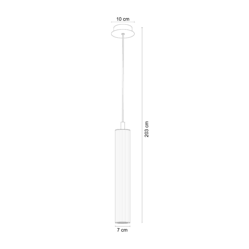 Zuma Line - Lámpara colgante con cable 1xE14/7W/230V, acabado dorado
