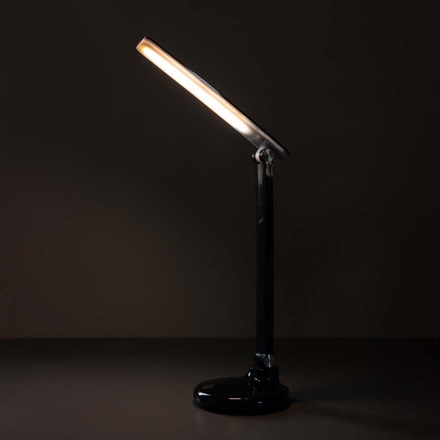 Zuma Line - Lámpara de mesa LED recargable LED/6W/1200 mAh 3000/4500/6000K CRI 90 negro