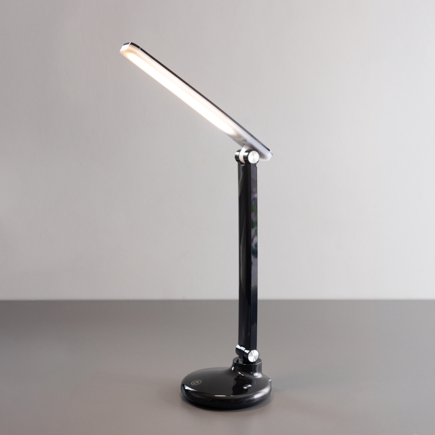 Zuma Line - Lámpara de mesa LED recargable LED/6W/1200 mAh 3000/4500/6000K CRI 90 negro