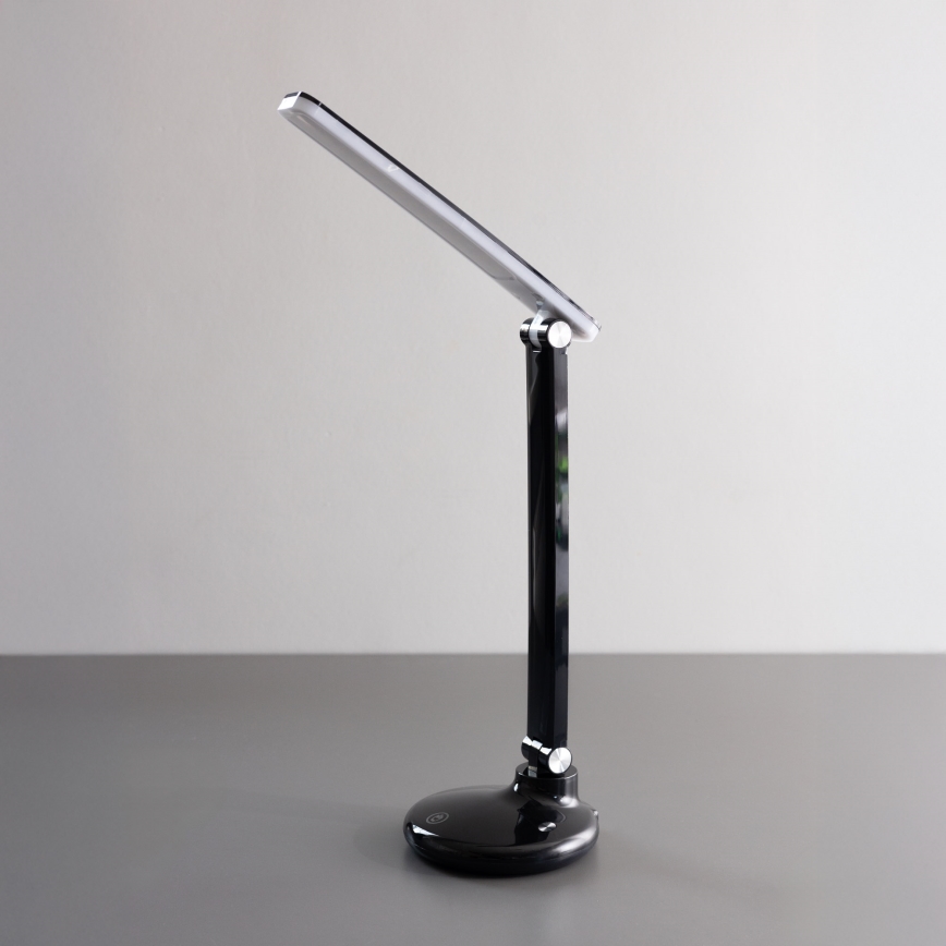 Zuma Line - Lámpara de mesa LED recargable LED/6W/1200 mAh 3000/4500/6000K CRI 90 negro