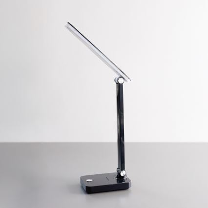 Zuma Line - Lámpara de mesa LED recargable LED/8W/1200 mAh 3000/4500/6000K CRI 90 negro