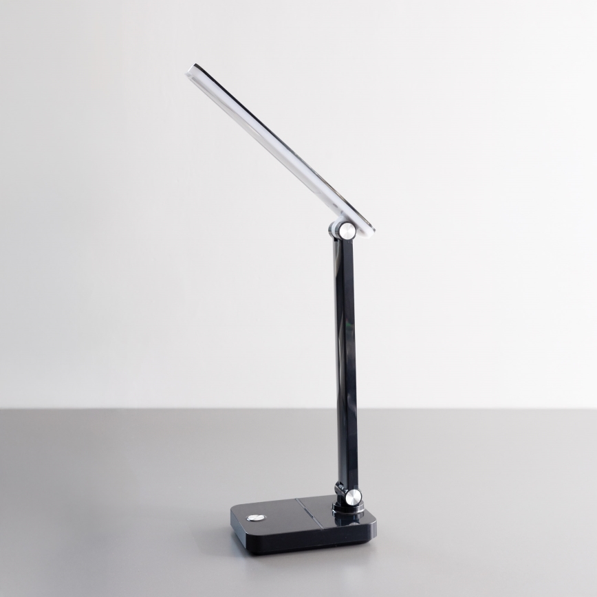 Zuma Line - Lámpara de mesa LED recargable LED/8W/1200 mAh 3000/4500/6000K CRI 90 negro