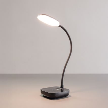 Zuma Line 1961-BK - Lámpara de mesa LED recargable LED/7W/1200mAh 3000/4500/6000K negro