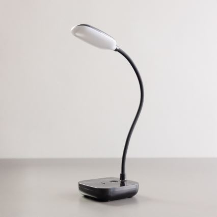 Zuma Line 1961-BK - Lámpara de mesa LED recargable LED/7W/1200mAh 3000/4500/6000K negro
