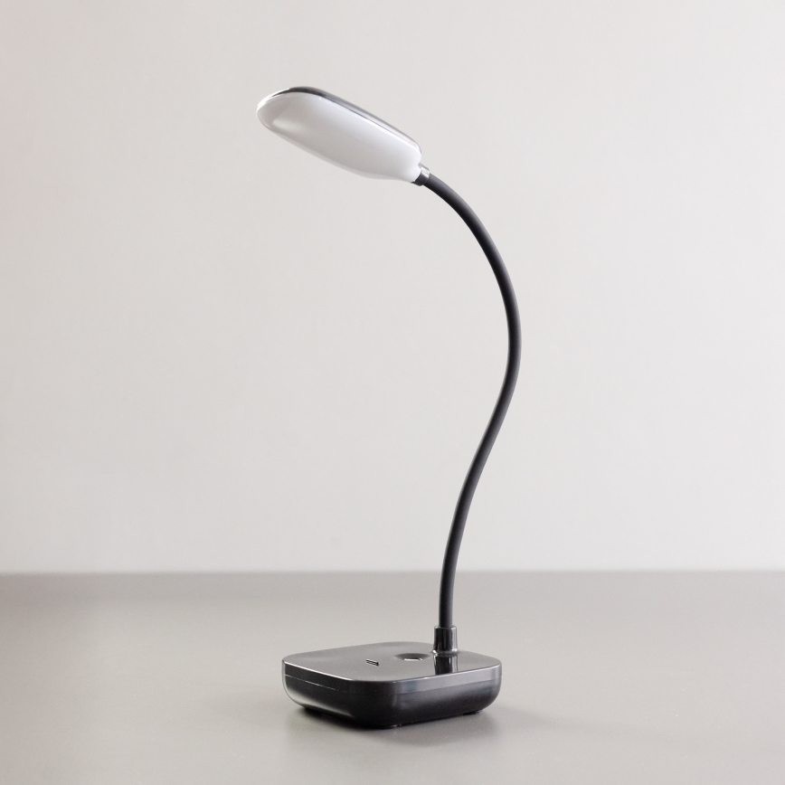 Zuma Line 1961-BK - Lámpara de mesa LED recargable LED/7W/1200mAh 3000/4500/6000K negro