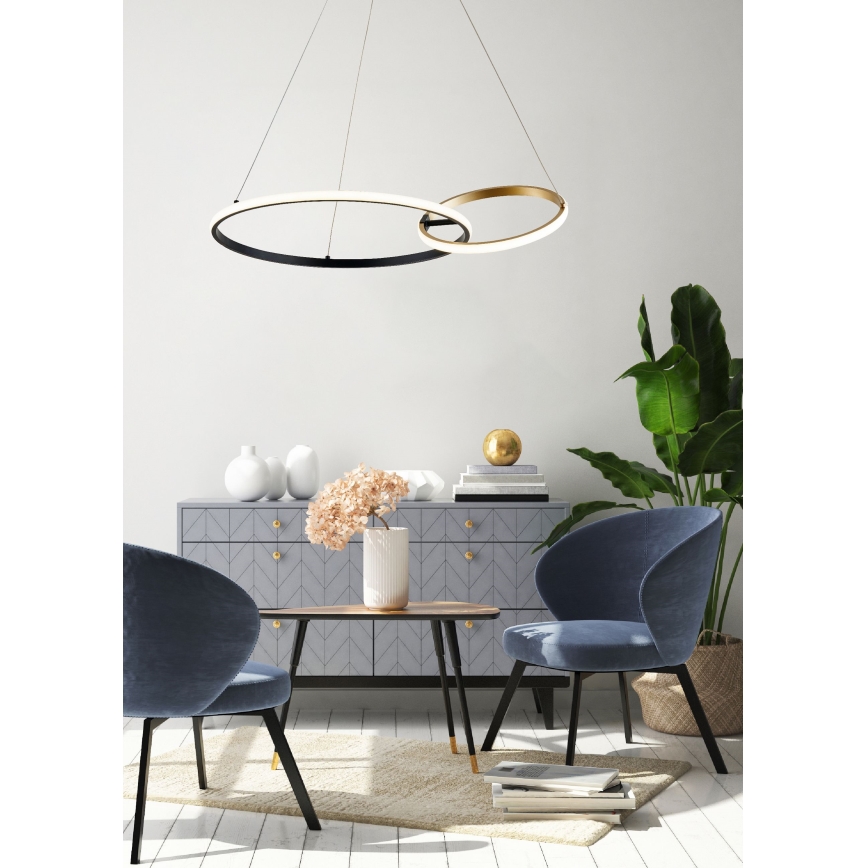 Zuma Line - Lámpara LED colgante LED/36W/230V 3000/4000/6000K dorado