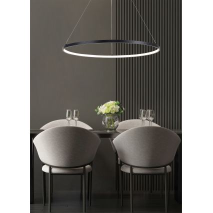 Zuma Line - Lámpara LED colgante LED/28W/230V 3000/4000/6000K diá. 60 cm negro